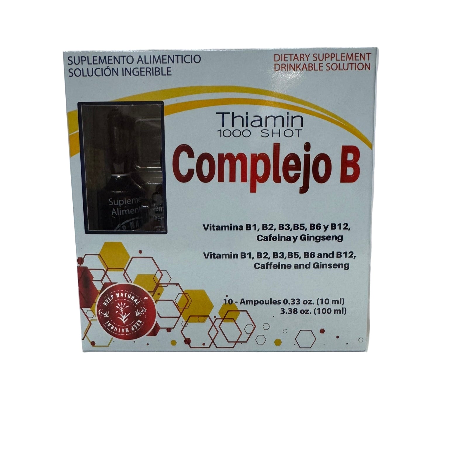 Thiamin 1000 Shot Complejo B 10 Ampoules