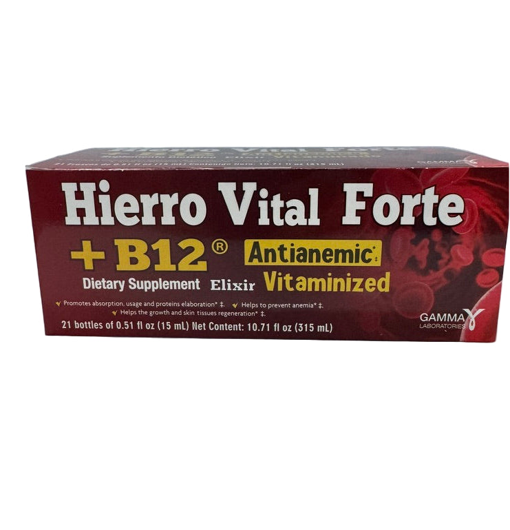 Hierro Vital Forte +B12 de 21 Frascos