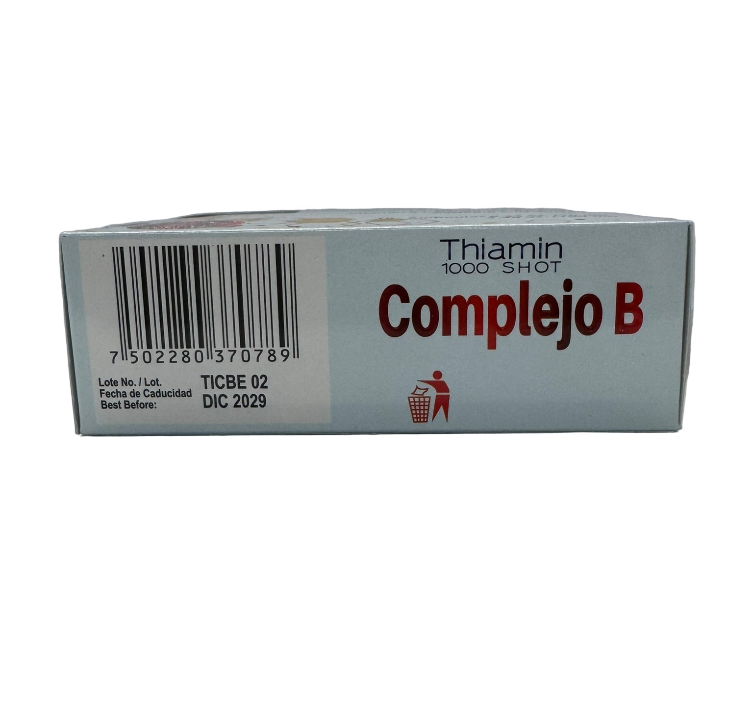 Thiamin 1000 Shot Complejo B 10 Ampoules
