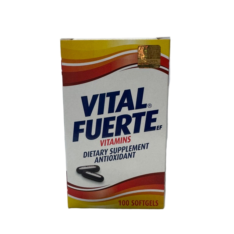 Vital Fuerte Vitamins Dietary Supplement Antioxidant 100 Capsules