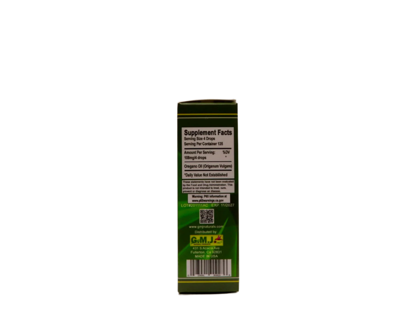 Oregano Oil 0.5 fl.oz