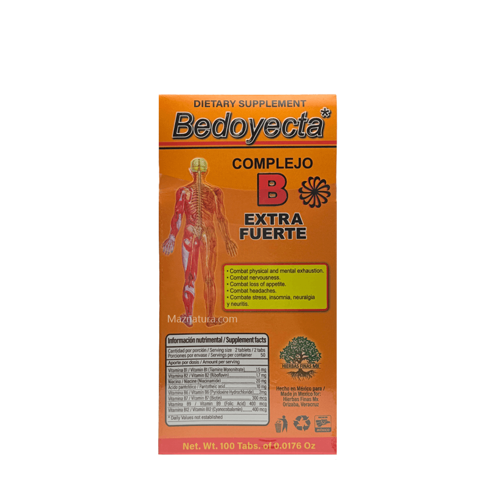 Bedoyecta Complejo B Extra Fuerte 100 caps - Maznatura Default Title