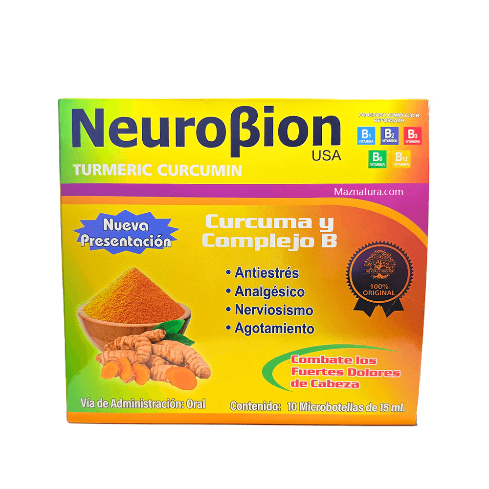 Curcuma y Complejo B Ampolleta Bebible - Maznatura Default Title