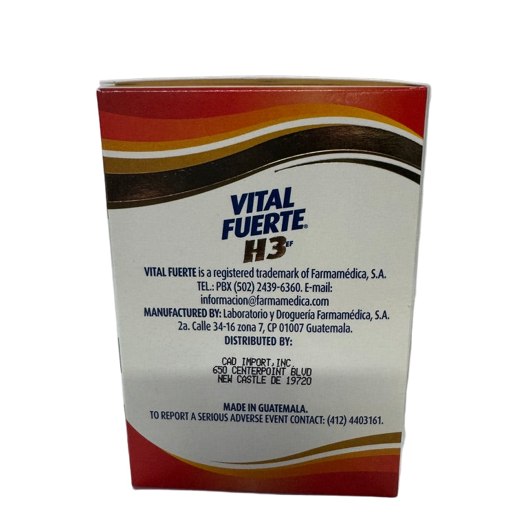 Vital Fuerte H3 Antioxidant 100 Capsules