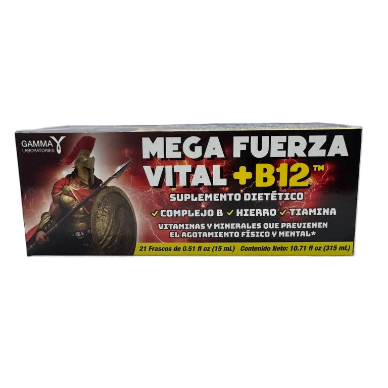 Mega Fuerza Vital +B12 de 21 Frascos