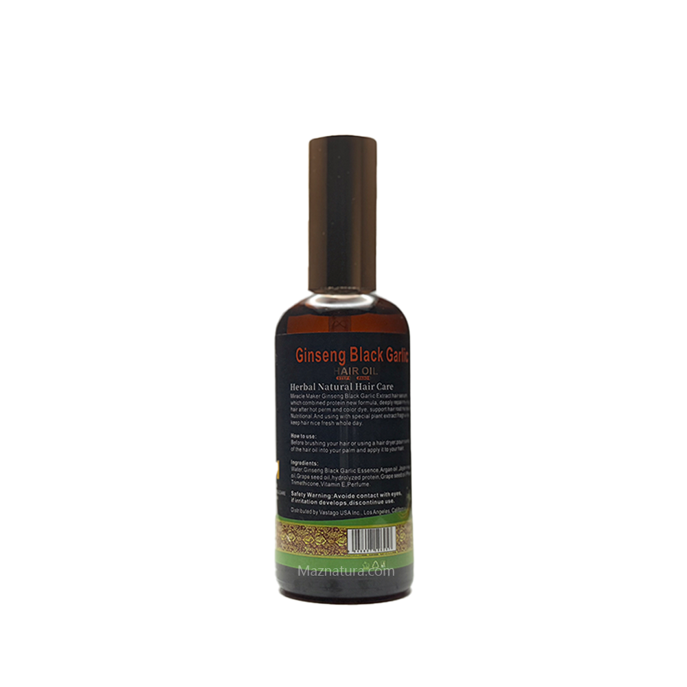 Miracle Maker Ginseng Black Garlic Hair Oil - Maznatura Default Title
