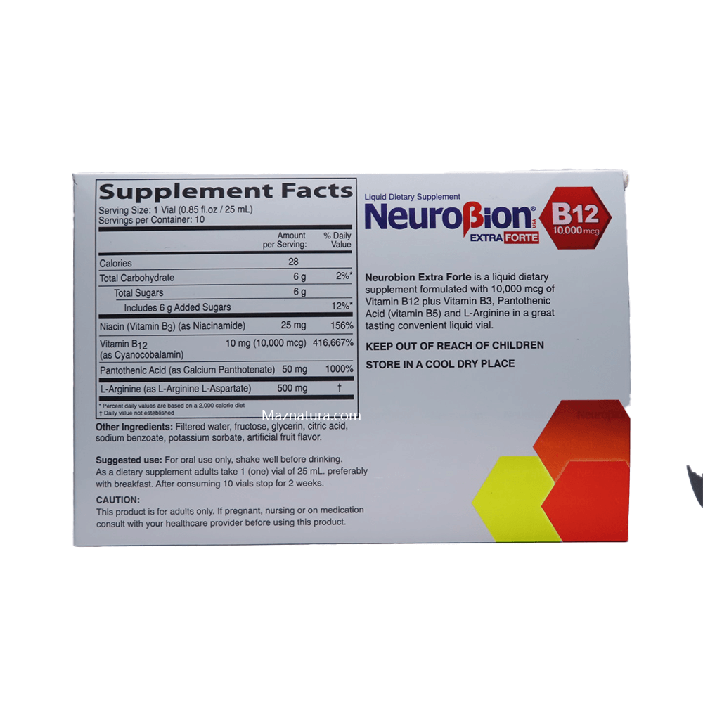 NeuroBion B12 10,000 mcg Extra Forte Berry Flavor
