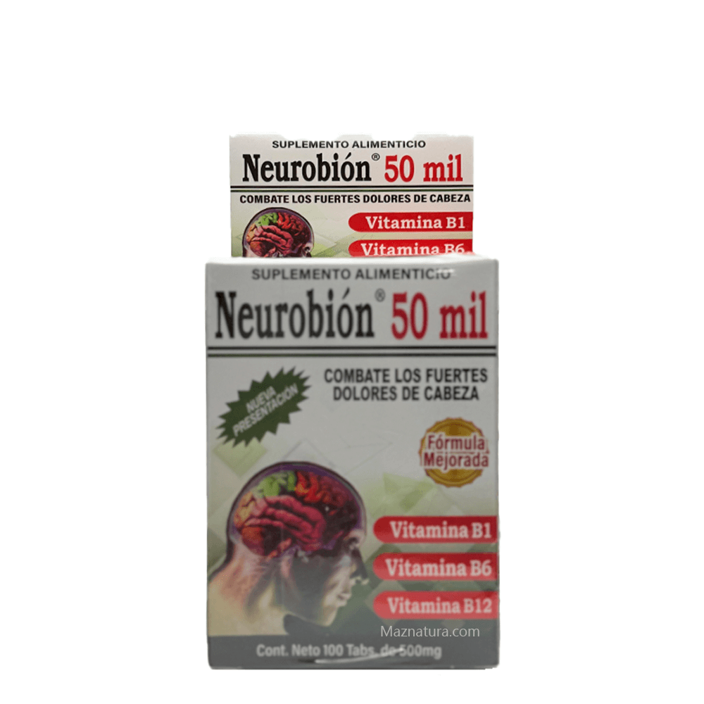Neurobion 50 mil Vitaminas B1+B6+B12 100 caps - Maznatura Default Title