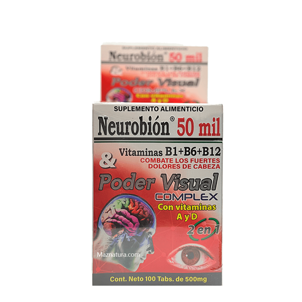 Neurobion 50 mil Vitaminas B1+B6+B12 & Poder Visual Capsulas - Maznatura Default Title