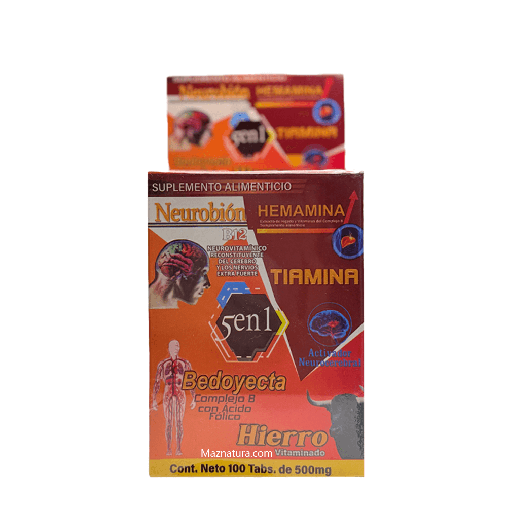 Neurobion 5 en 1 100 cap - Maznatura Default Title