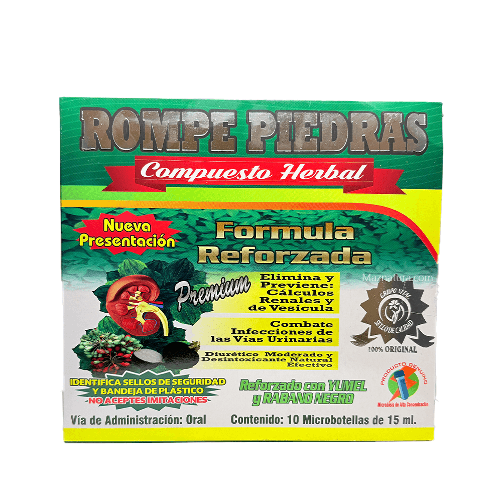 Rompe Piedras Compuesto Herbal Ampolleta Bebible - Maznatura Default Title