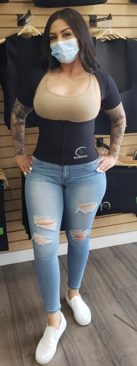 Chaleco De Mujer Con Manga,  Women's Sweat Vest With Sleeves