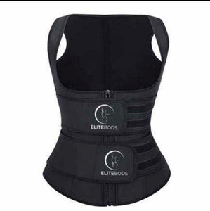 Sauna 2 Velcro Strap Zip Up Women's Vest